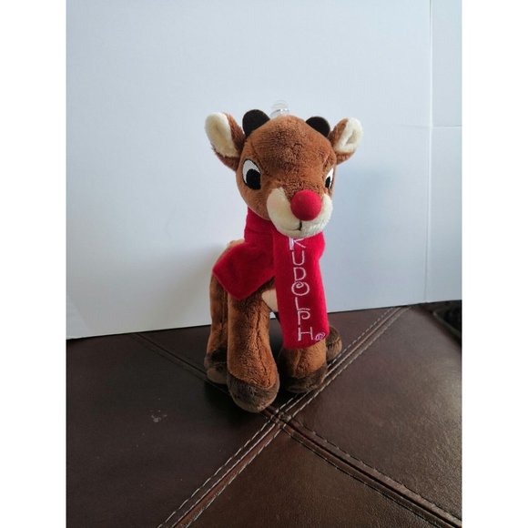 Rudolph The Red Nosed Reindeer Plush 6" Stuffed Animal Red Scarf animal adventur - Picture 1 of 6